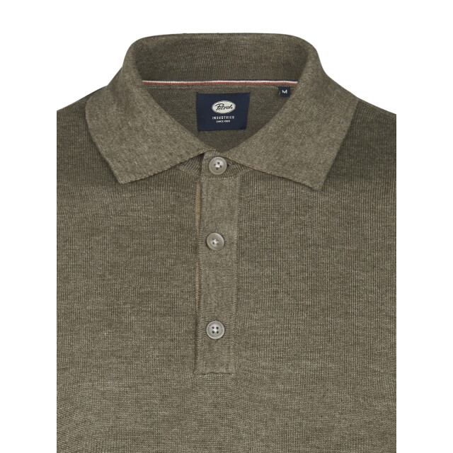 Petrol Industries Heren polo m-3050-kwc204 6174 mossy stone Petrol Polo M 3050 KWC204 6174MossyStone large