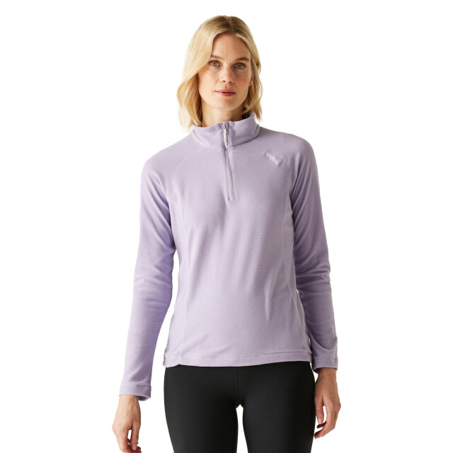 Regatta Geweldige outdoor dames montes half zip fleece top UTRG1953_wisterialilacthistle large