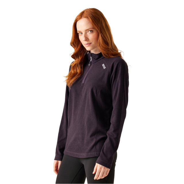 Regatta Geweldige outdoor dames montes half zip fleece top UTRG1953_deepplumblack large