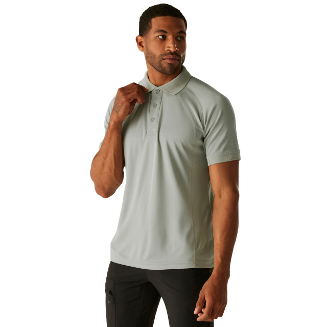 Regatta Professioneel heren coolweave poloshirt met korte mouwen UTRG2161_silvergrey large