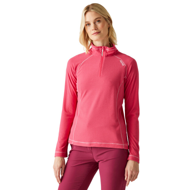 Regatta Geweldige outdoor dames montes half zip fleece top UTRG1953_popraspberryripple large