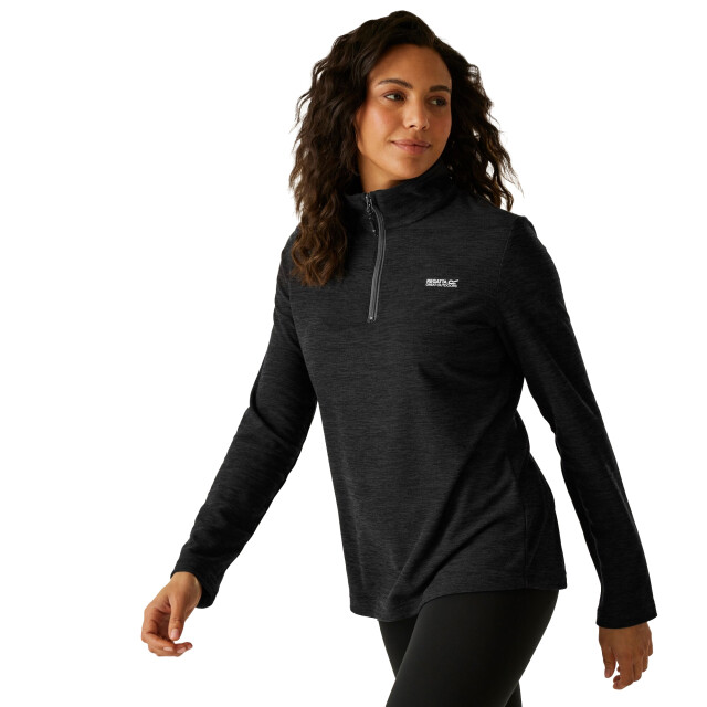 Regatta Geweldige outdoor dames montes half zip fleece top UTRG1953_sealgreyash large