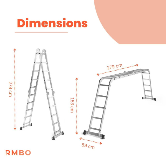 RMBO ® multifunctionele vouwladder 4x5 3201145 large