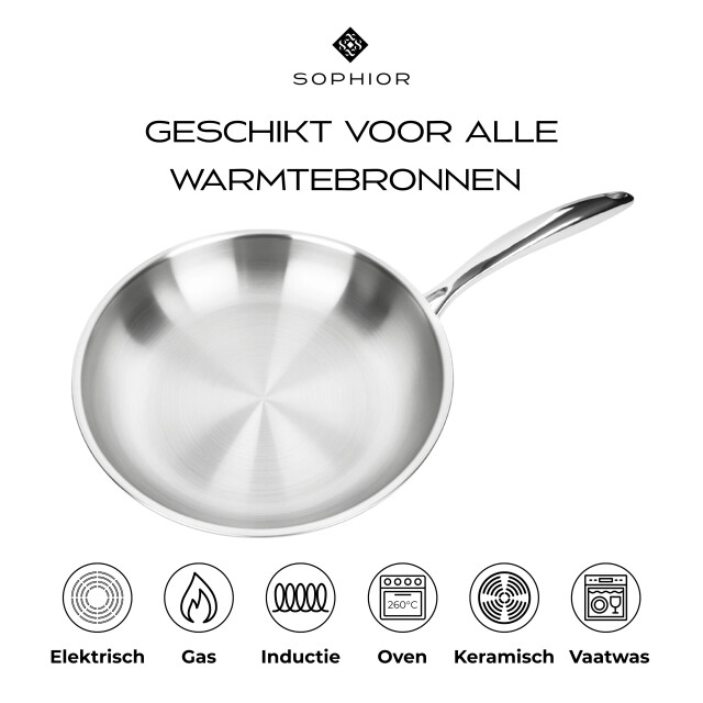 Sophior Rvs koekenpan 28cm 3202665 large