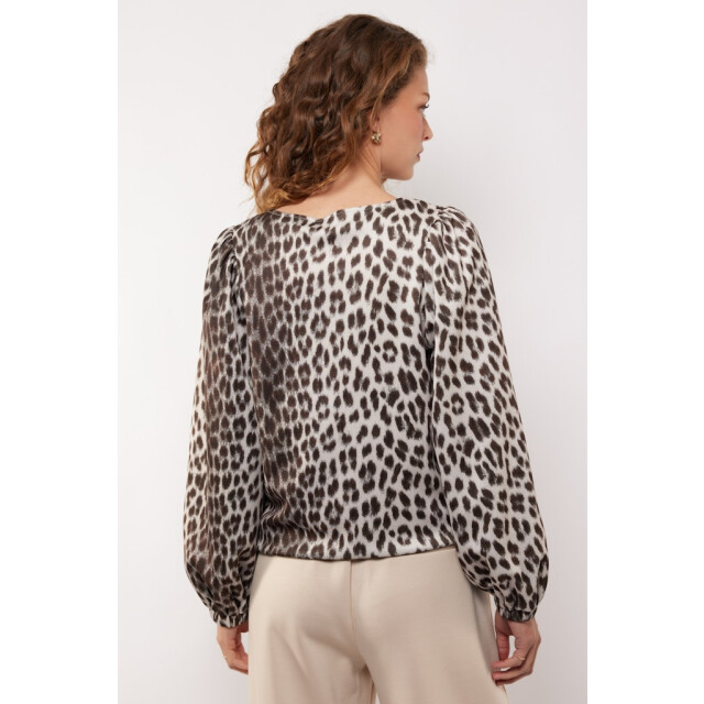 G-Maxx Bilie top##7; 014757 sandoliv ecru dessin 4389.08.0037 large
