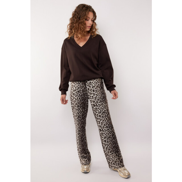 G-Maxx Bindi pants##8; 014757 sandoliv ecru dessin 4109.08.0057 large