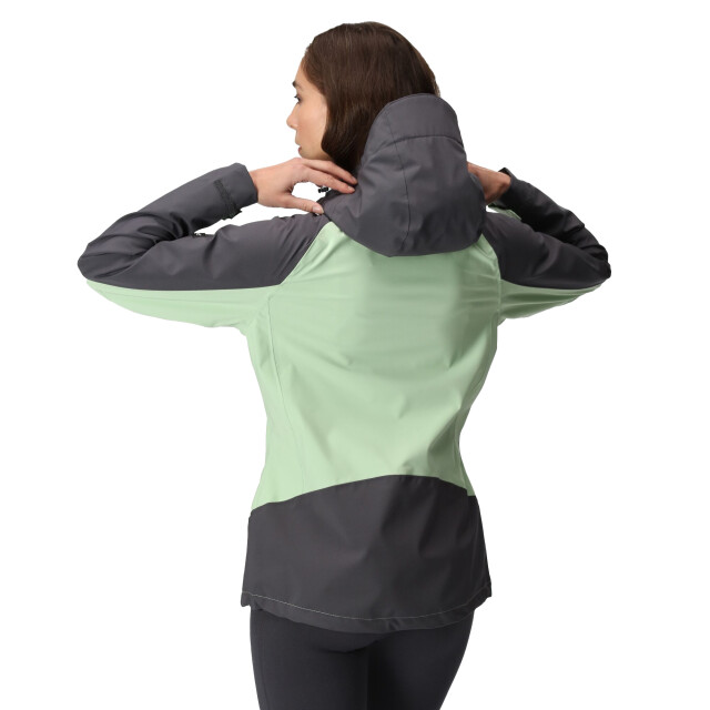 Regatta Dames birchdale waterdichte shell jas UTRG3330_quietgreensealgrey large