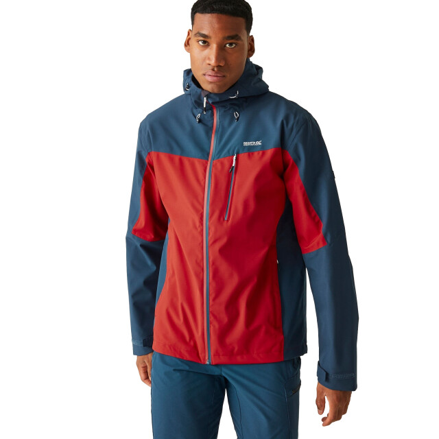 Regatta Heren birchdale waterdicht hooded jacket UTRG3474_dangerredmoonlightdenim large