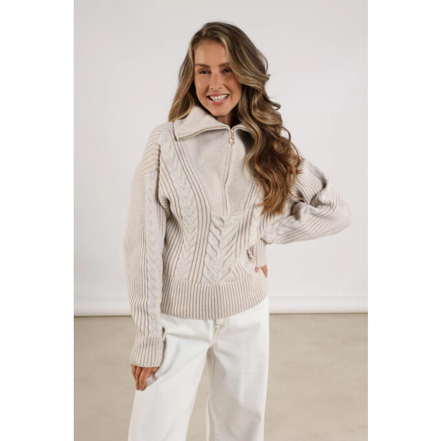 Nukus Nkf03025 9 clair pullover zipper sand NKF03025  9 large