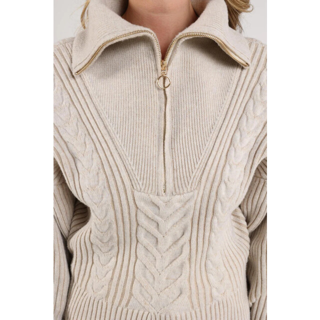 Nukus Nkf03025 9 clair pullover zipper sand NKF03025  9 large