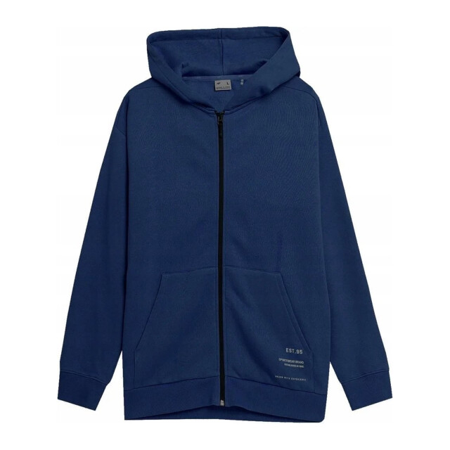 4F Heren ss23tswsm236 hoodie met volledige rits UTPP4813_navyblue large