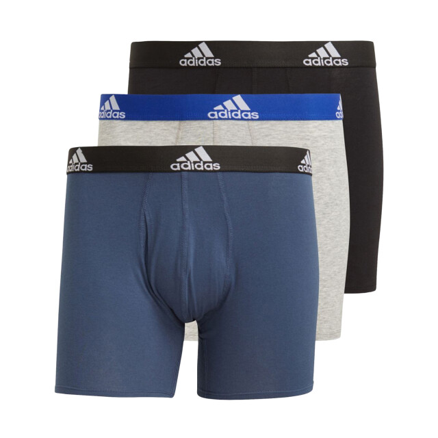 Adidas Boxershorts met herenlogo (3-pack) UTPP479_bluegreyblack large