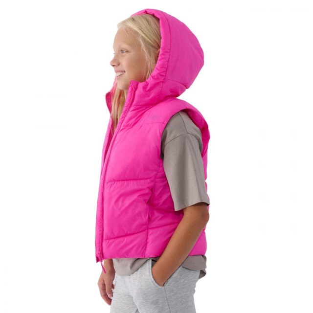 4F Meisjes f129 gewatteerd mouwloos gilet UTPP4788_pink large
