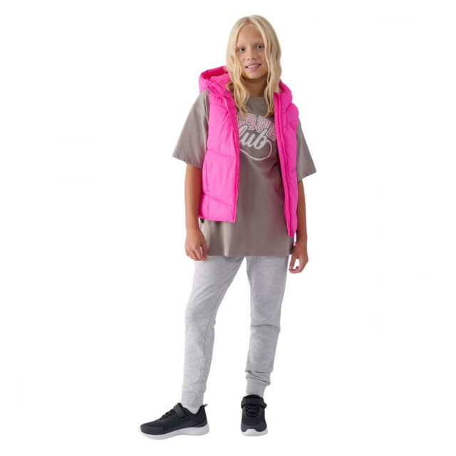 4F Meisjes f129 gewatteerd mouwloos gilet UTPP4788_pink large
