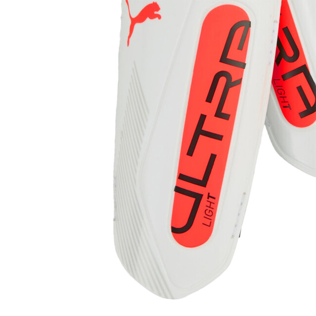 Puma Scheenbeschermers voor kinderen/kids ultra lichte scheenbeschermers met riempjes UTPP4732_whiteorange large