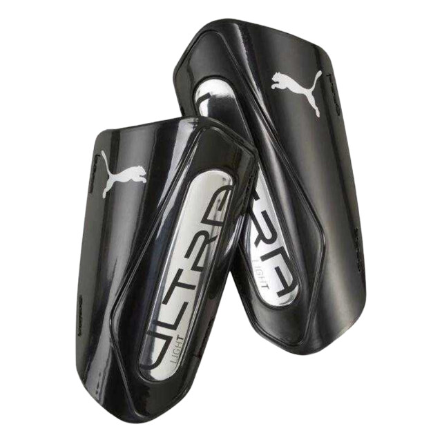 Puma Scheenbeschermers voor kinderen/kids ultra lichte scheenbeschermers met riempjes UTPP4732_black large