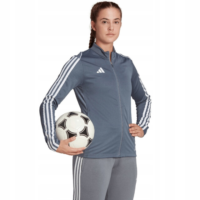 Adidas Dames tiro 23 league trainingsjack UTPP4659_greysilver large