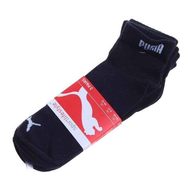 Puma Kwart logosokken voor volwassenen (pak van 3) UTPP463_black large