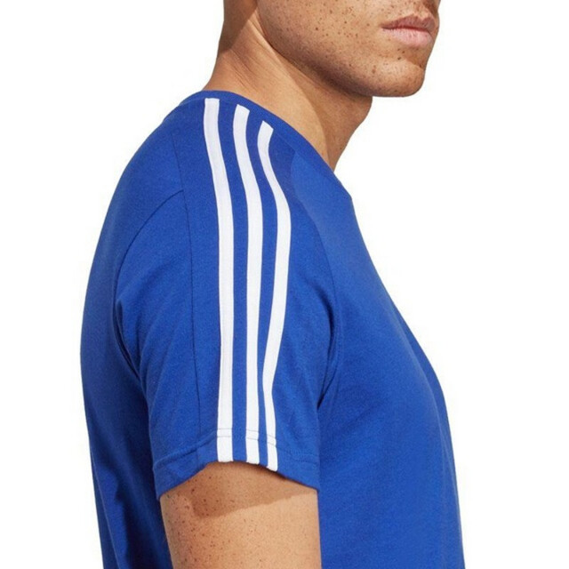 Adidas Heren essentials 3 stripes single jersey t-shirt UTPP4633_blue large