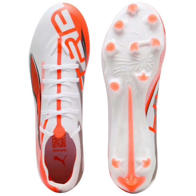 Puma Heren ultra 5 match stevige grond voetbalschoenen UTPP4487_whiteorange large