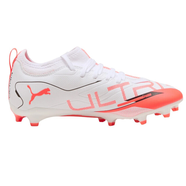 Puma Kinder/kinder ultra 5 match stevige grond voetbalschoenen UTPP4488_whiteorange large