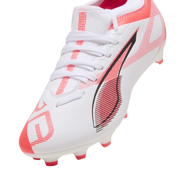 Puma Kinder/kinder ultra 5 match stevige grond voetbalschoenen UTPP4488_whiteorange large