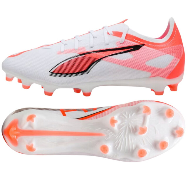 Puma Heren ultra 5 match stevige grond voetbalschoenen UTPP4487_whiteorange large