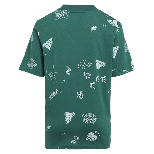 Adidas Kinderen/kinderen bluv q3 t-shirt UTPP4386_green large