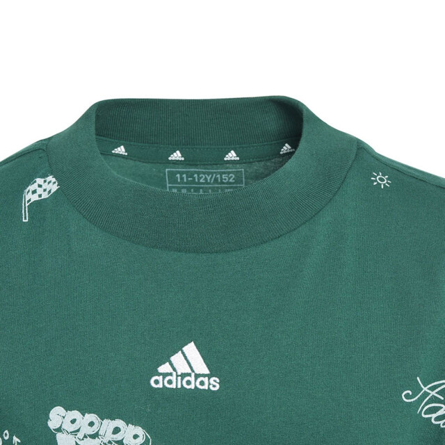 Adidas Kinderen/kinderen bluv q3 t-shirt UTPP4386_green large