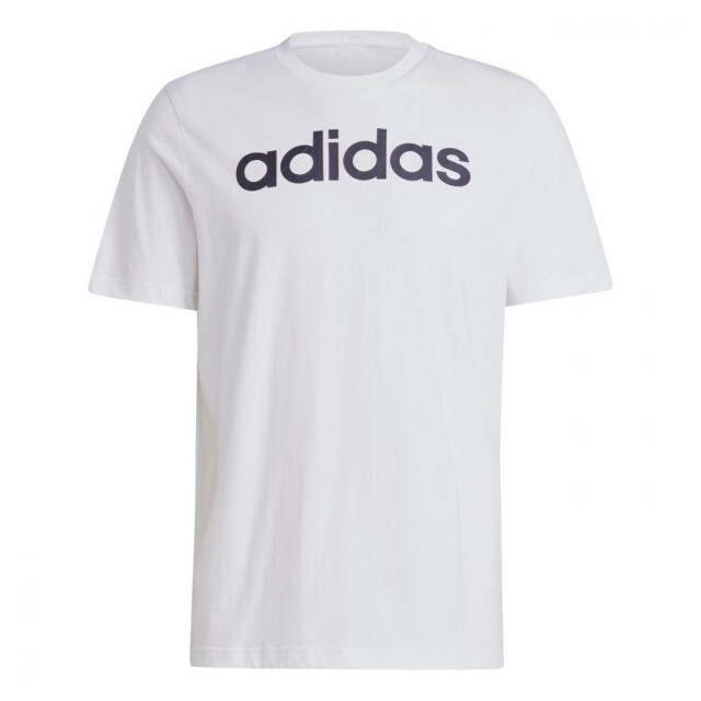 Adidas Heren essentials linear geborduurd logo single jersey t-shirt UTPP4352_white large