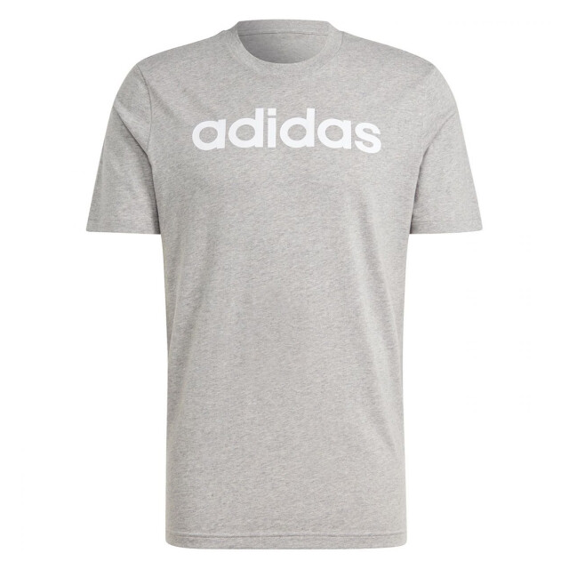 Adidas Heren essentials linear geborduurd logo single jersey t-shirt UTPP4352_greysilver large