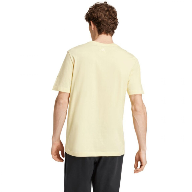 Adidas Heren essentials linear geborduurd logo single jersey t-shirt UTPP4352_yellow large