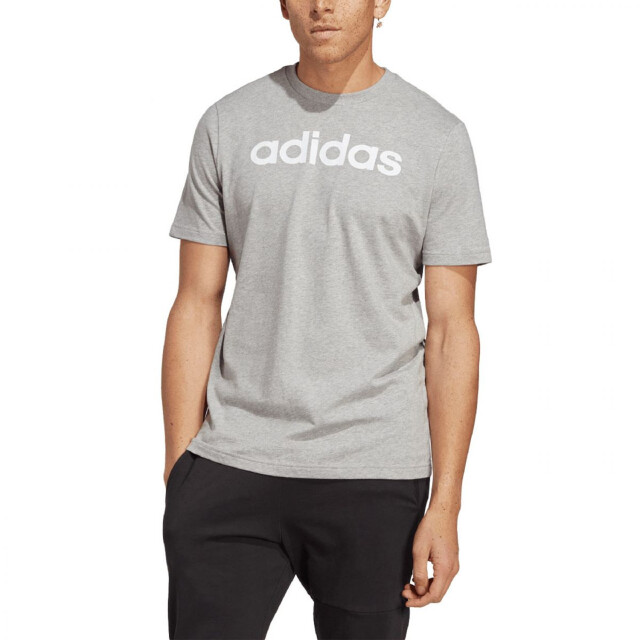 Adidas Heren essentials linear geborduurd logo single jersey t-shirt UTPP4352_greysilver large