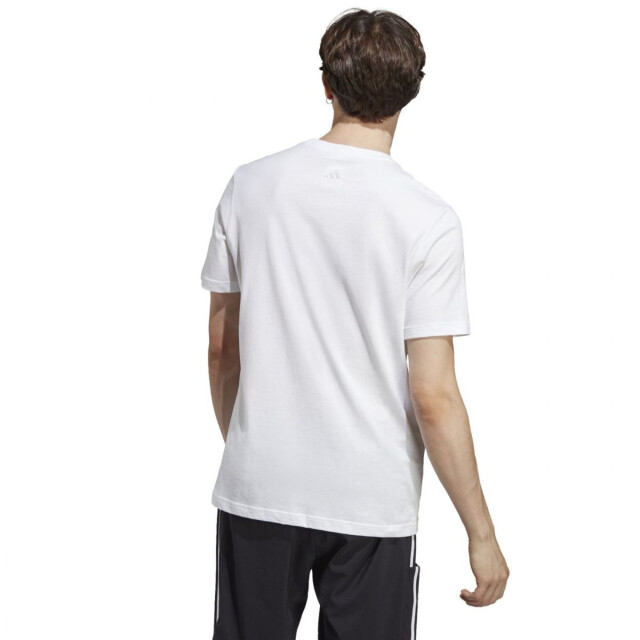 Adidas Heren essentials linear geborduurd logo single jersey t-shirt UTPP4352_white large