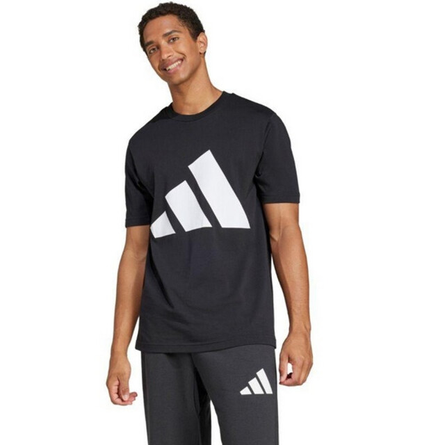 Adidas Heren essentials grote logo single jersey UTPP4233_black large