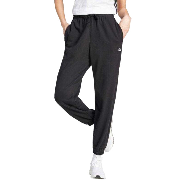 Adidas Dames essentials french terry joggingbroek met klein logo en manchet UTPP4144_black large