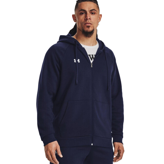 Under Armour Heren sportstyle rival fleece full zip hoodie UTPP4174_navyblue large
