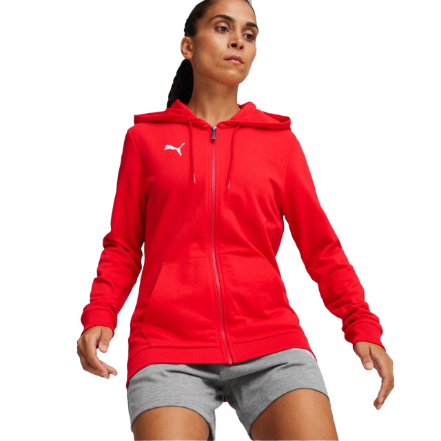 Puma Dames team goal casuals full zip hoodie UTPP4113_red large