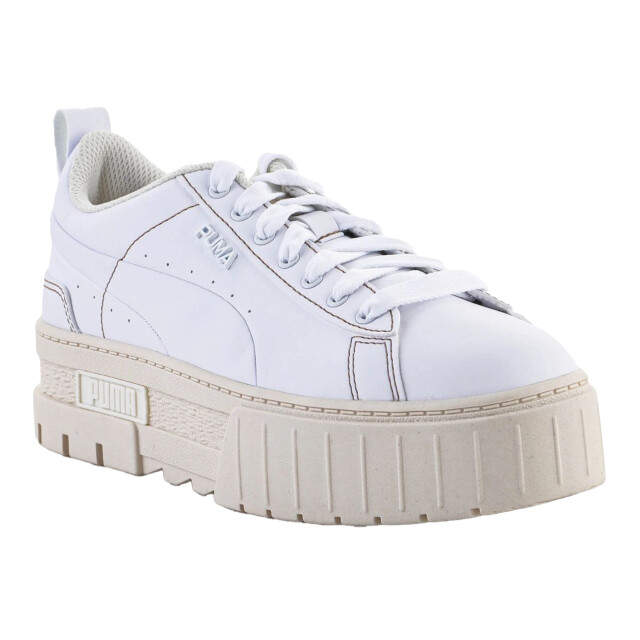 Puma Dames mayze infuse leren trainers UTPP4114_white large