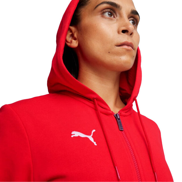 Puma Dames team goal casuals full zip hoodie UTPP4113_red large