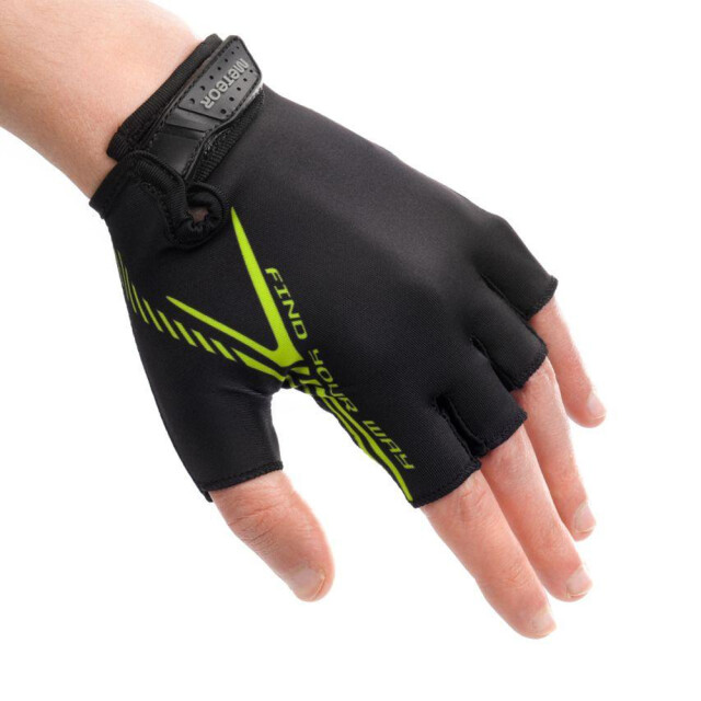 Meteor Volwassen unisex mx12 fietshandschoenen met contrastdetail UTPP4030_blackneonyellow large