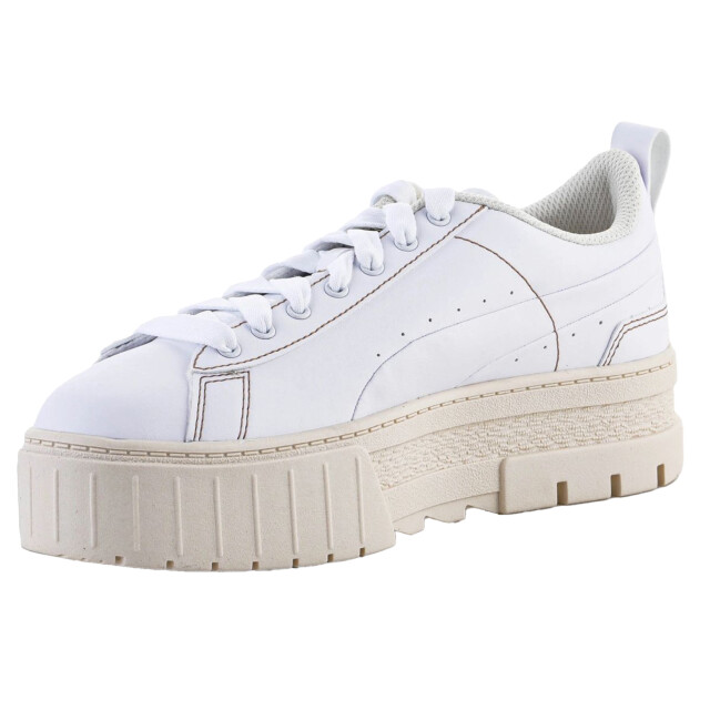 Puma Dames mayze infuse leren trainers UTPP4114_white large