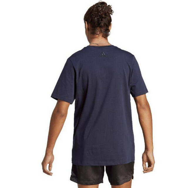 Adidas Heren essentials 3 stripes single jersey t-shirt UTPP3974_navyblue large