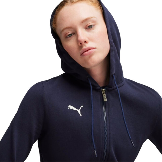 Puma Dames team goal casuals full zip hoodie UTPP4010_navyblue large