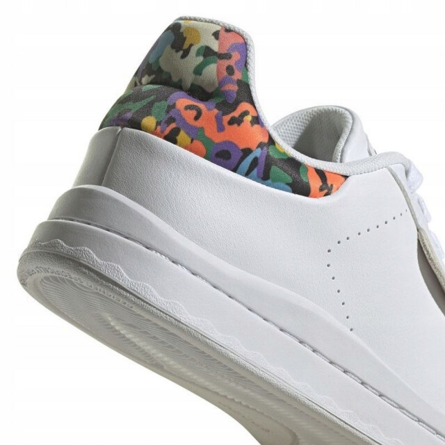 Adidas Dames court zijden logo trainers UTPP3850_white large