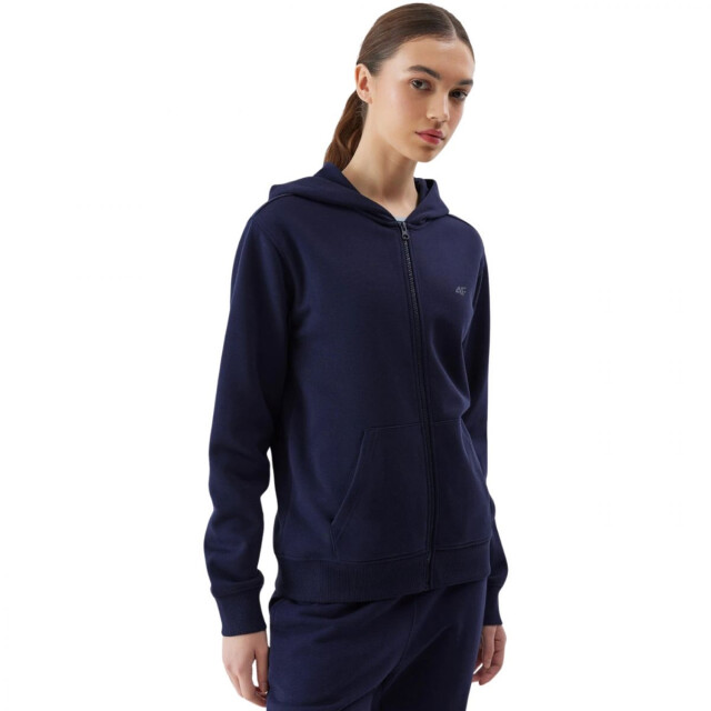 4F Dames wss24tswsf0956 hoodie met volledige rits UTPP3840_navyblue large