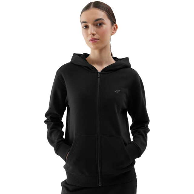4F Dames wss24tswsf0956 hoodie met volledige rits UTPP3840_black large