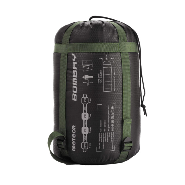 Meteor Bombay slaapzak UTPP3789_blackdarkgreen large