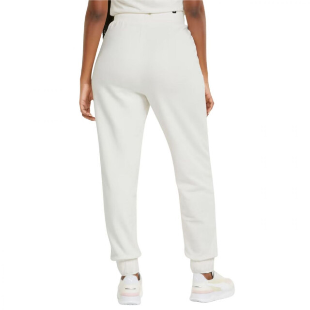 Puma Dames ess+ geborduurde joggingbroek hoge taille UTPP3781_beige large