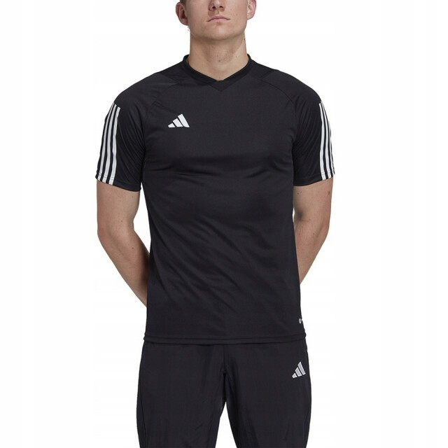 Adidas Heren tiro 23 wedstrijd-t-shirt UTPP378_black large